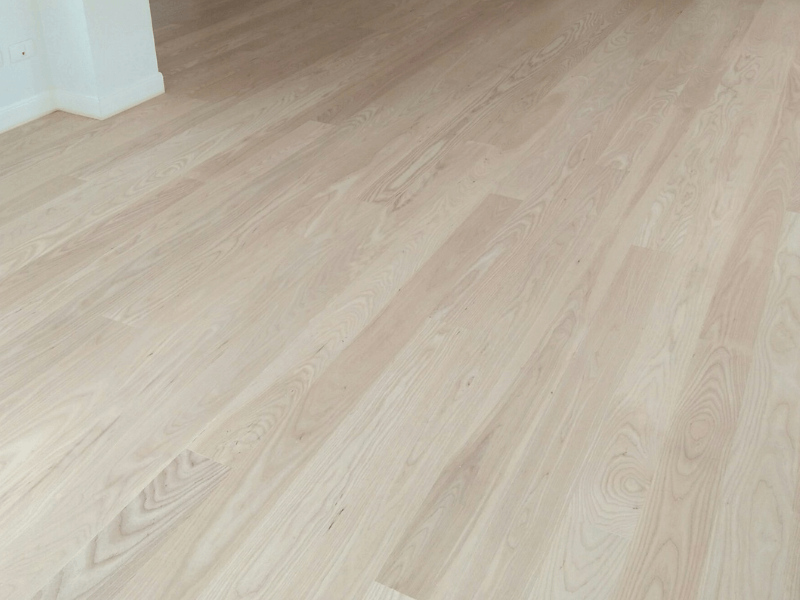 Installed Ash Hardwood Flooring