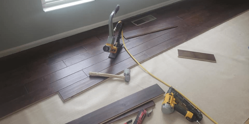 Installing Distressed Hardwood Flooring on Foam Underlayment