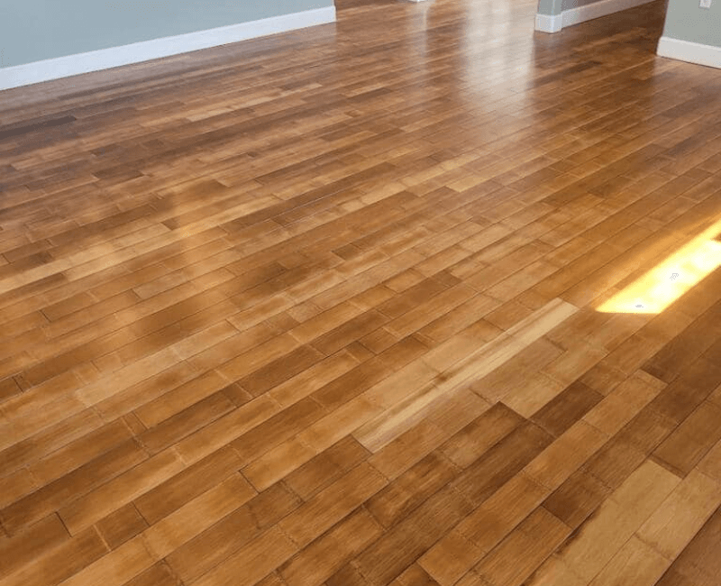 Refinished Carbonized Bamboo Floor
