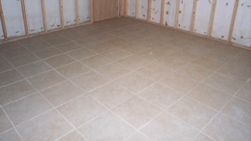 Porcelain Tile Flooring Basement